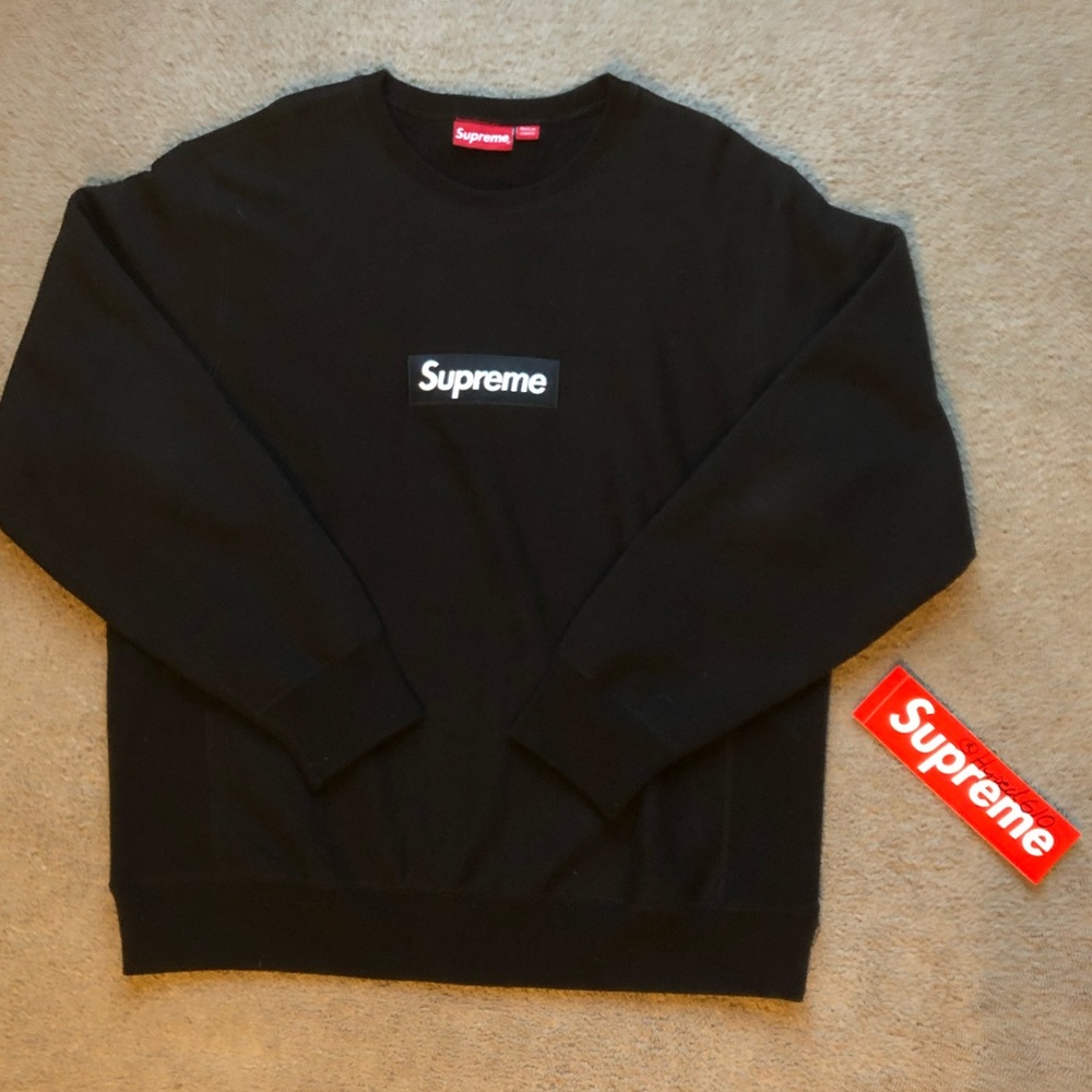 Supreme Black Box Logo Crewneck